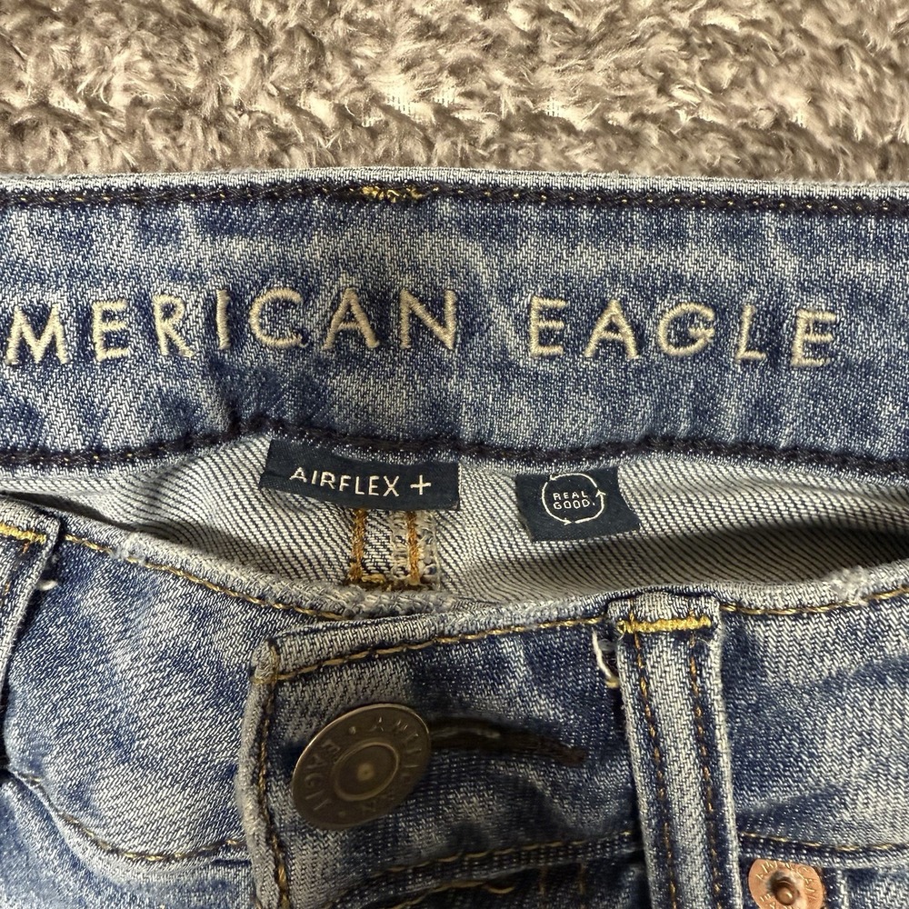 American Eagle Jeans Mens 28x30 Light Wash Airflex+ Athletic Fit Denim Stretch - Picture 6 of 11